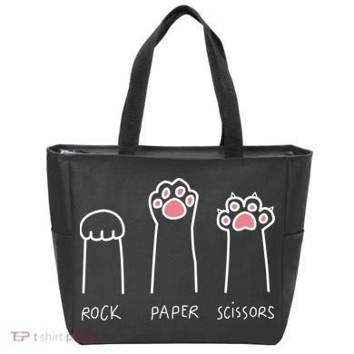 Rock Paper Scissors Cat Paws Tote Bag
