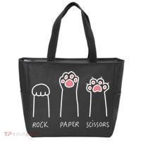 Rock Paper Scissors Cat Paws Tote Bag thumb 0