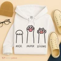 Rock Paper Scissors Cat Paws Hoodie thumb 4