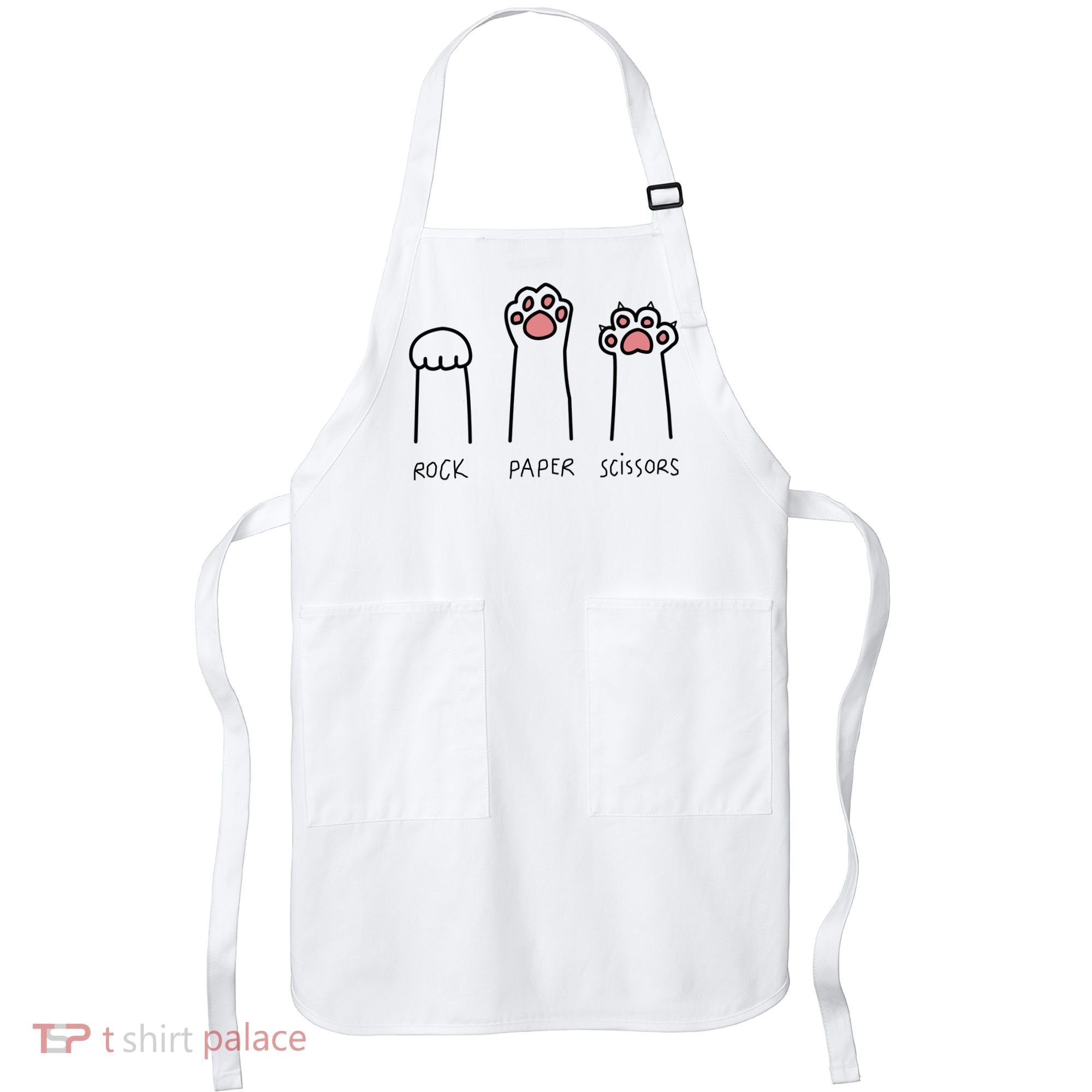 Rock Paper Scissors Cat Paws Apron