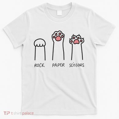 Rock Paper Scissors Cat Paws T-Shirt