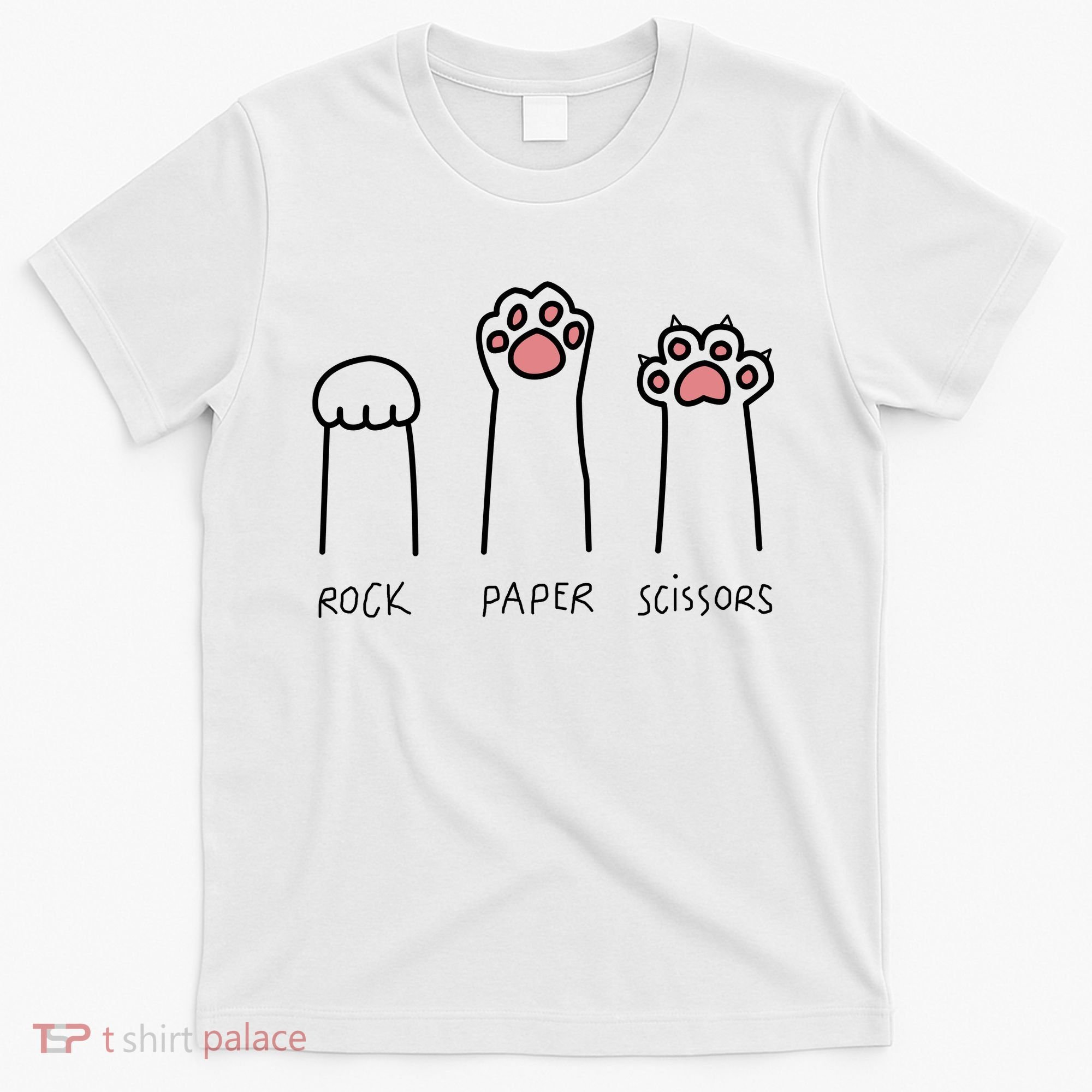 Rock Paper Scissors Cat Paws T-Shirt