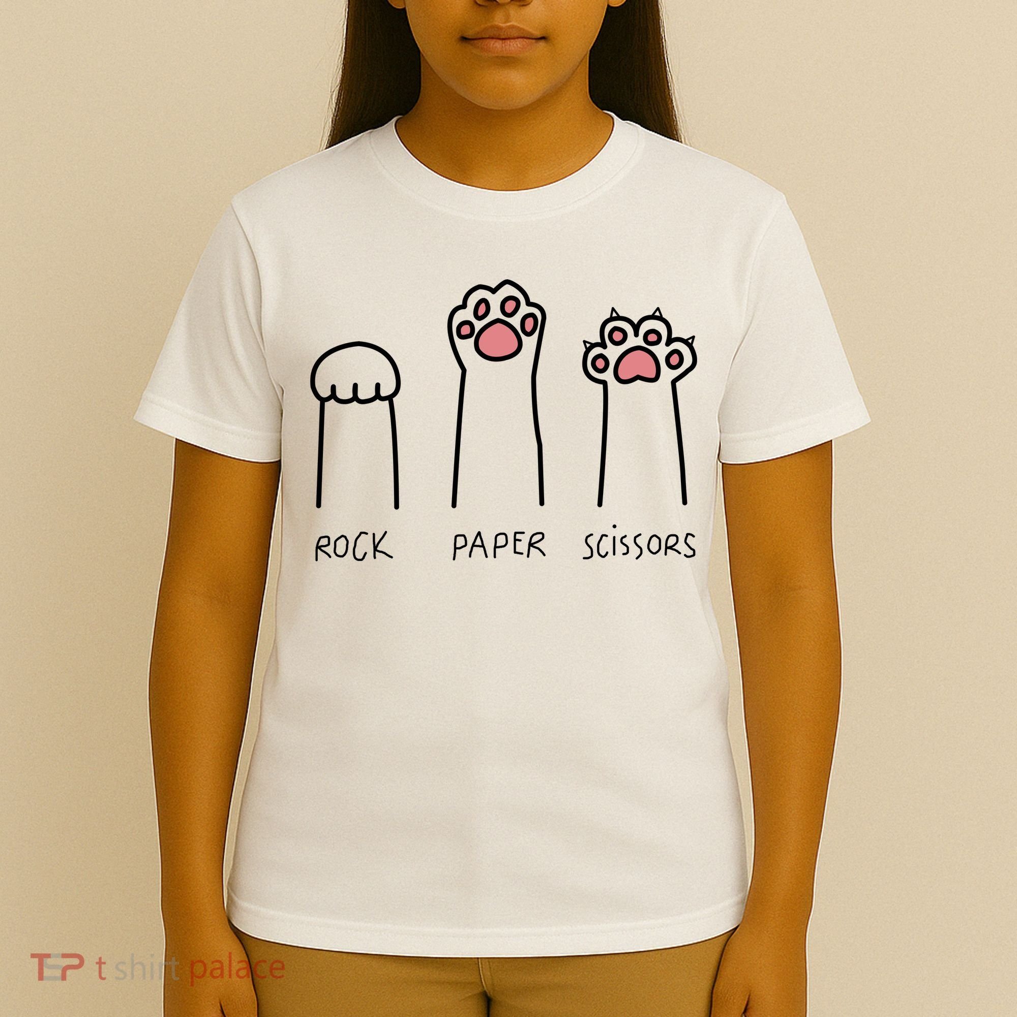 Rock Paper Scissors Cat Paws T-Shirt