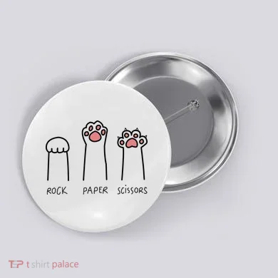 Rock Paper Scissors Cat Paws Button