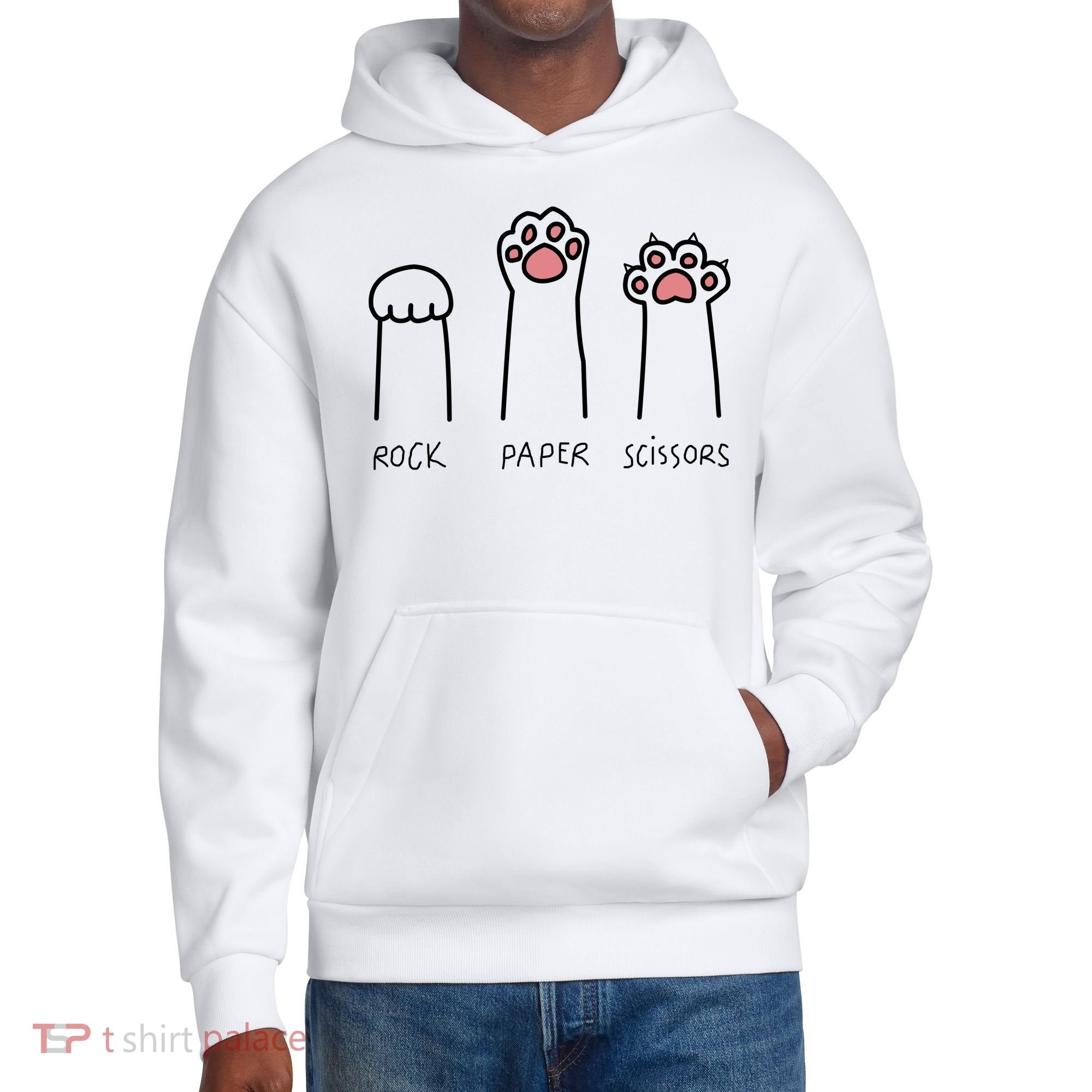 Rock Paper Scissors Cat Paws District V.I.T. Heavyweight Hoodie
