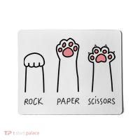 Rock Paper Scissors Cat Paws Mousepad thumb 0