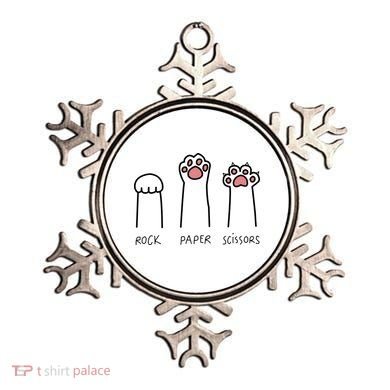 Rock Paper Scissors Cat Paws Ornament