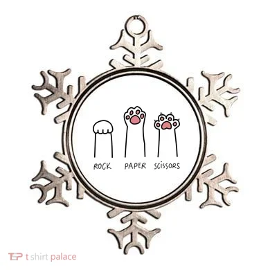 Rock Paper Scissors Cat Paws Ornament