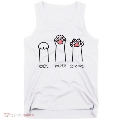 Rock Paper Scissors Cat Paws Tank Top