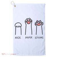 Rock Paper Scissors Cat Paws Golf Towel thumb 0