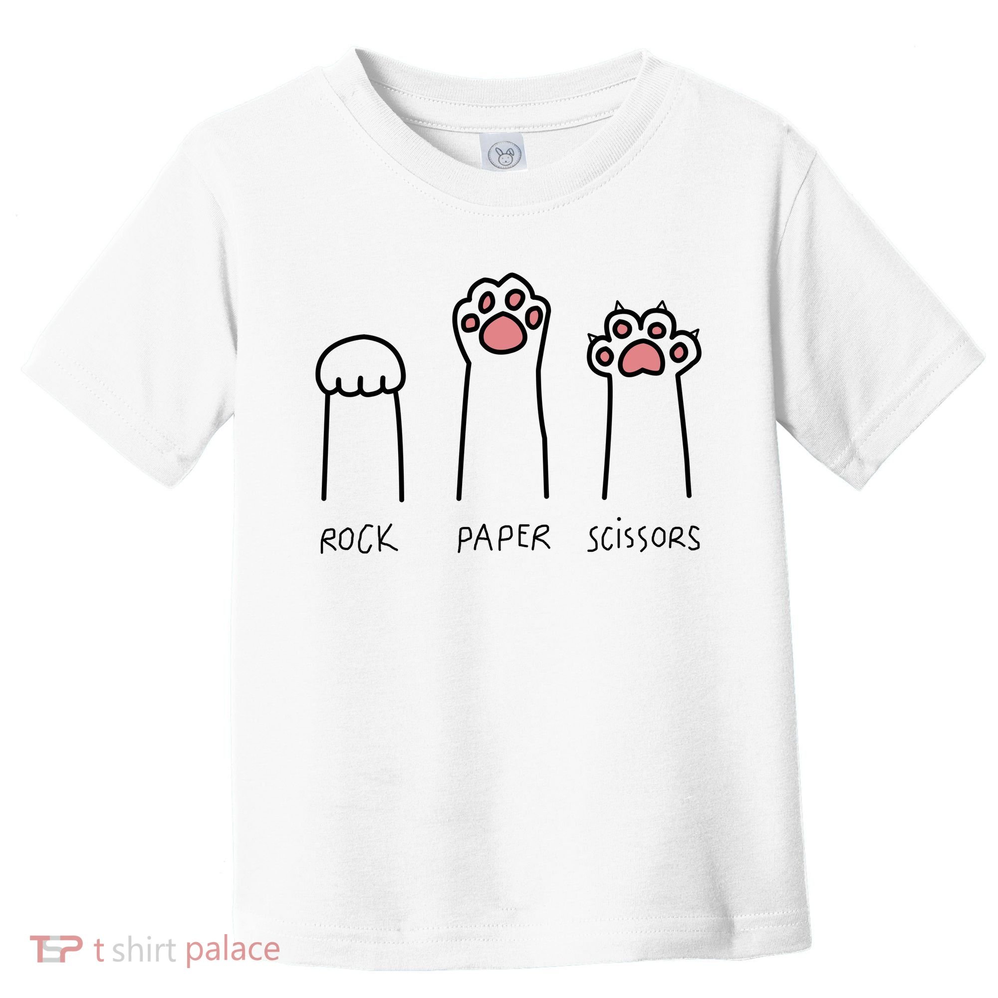 Rock Paper Scissors Cat Paws Toddler T-Shirt