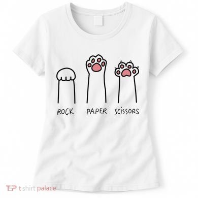 Rock Paper Scissors Cat Paws Women's T-Shirt