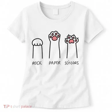 Rock Paper Scissors Cat Paws Women's T-Shirt