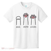 Rock Paper Scissors Cat Paws Kids T-Shirt thumb 0