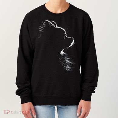 Retro Pomeranian Silhouette Women's Sweatshirt