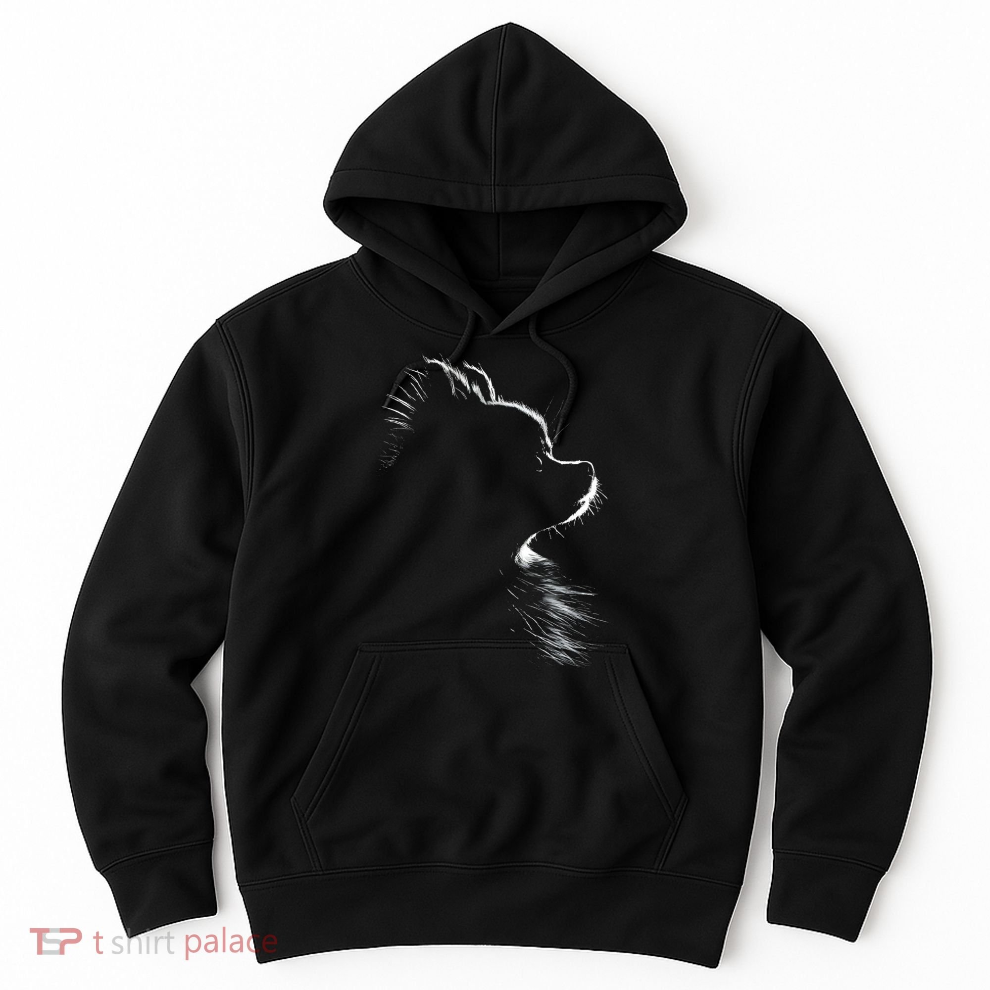 Retro Pomeranian Silhouette Hoodie
