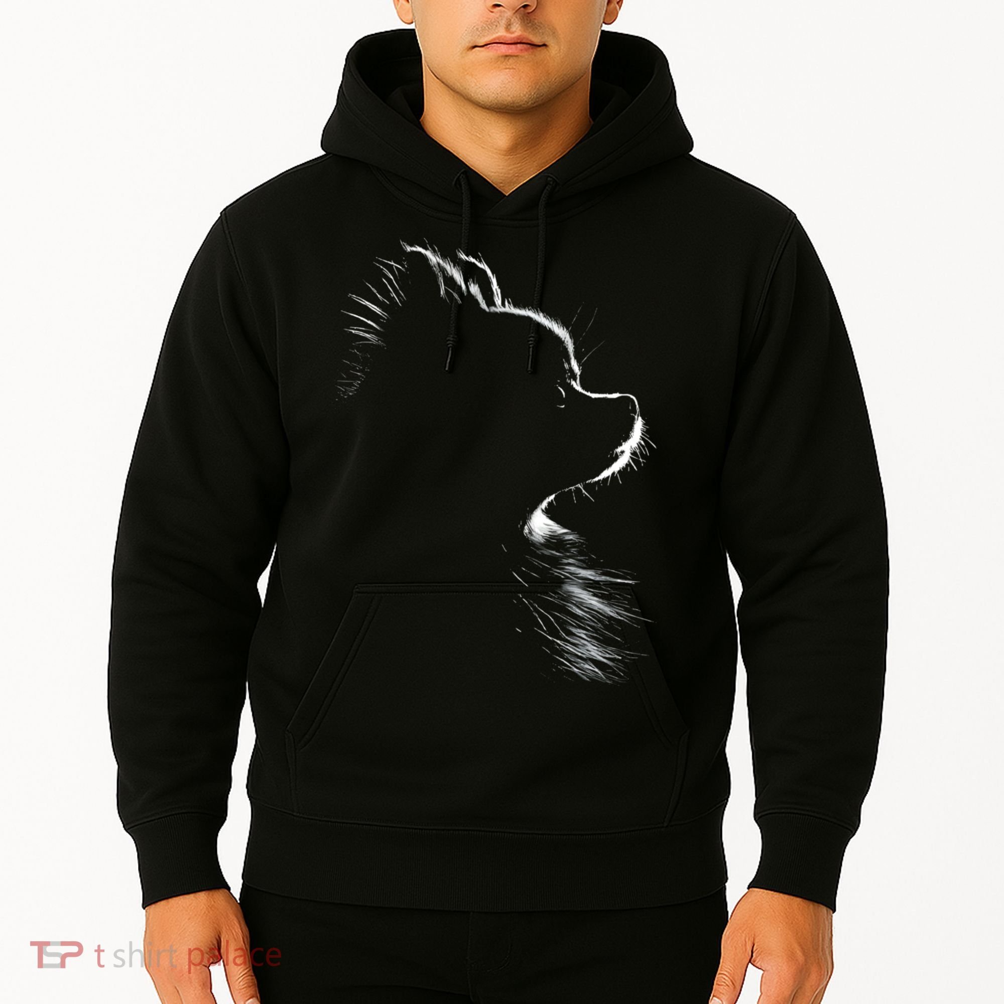 Retro Pomeranian Silhouette Hoodie