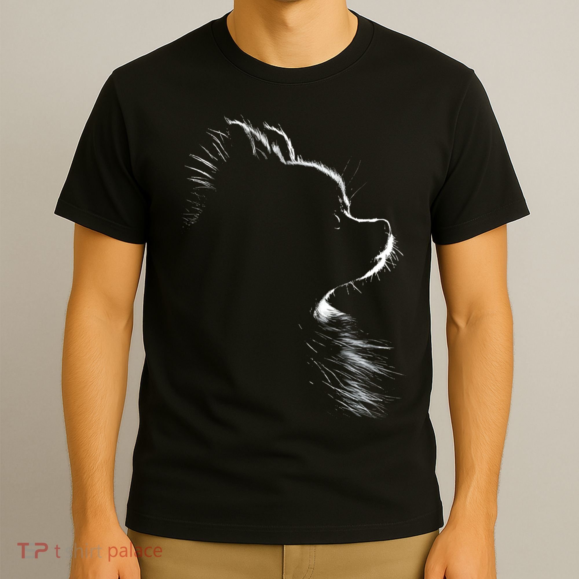 Retro Pomeranian Silhouette T-Shirt