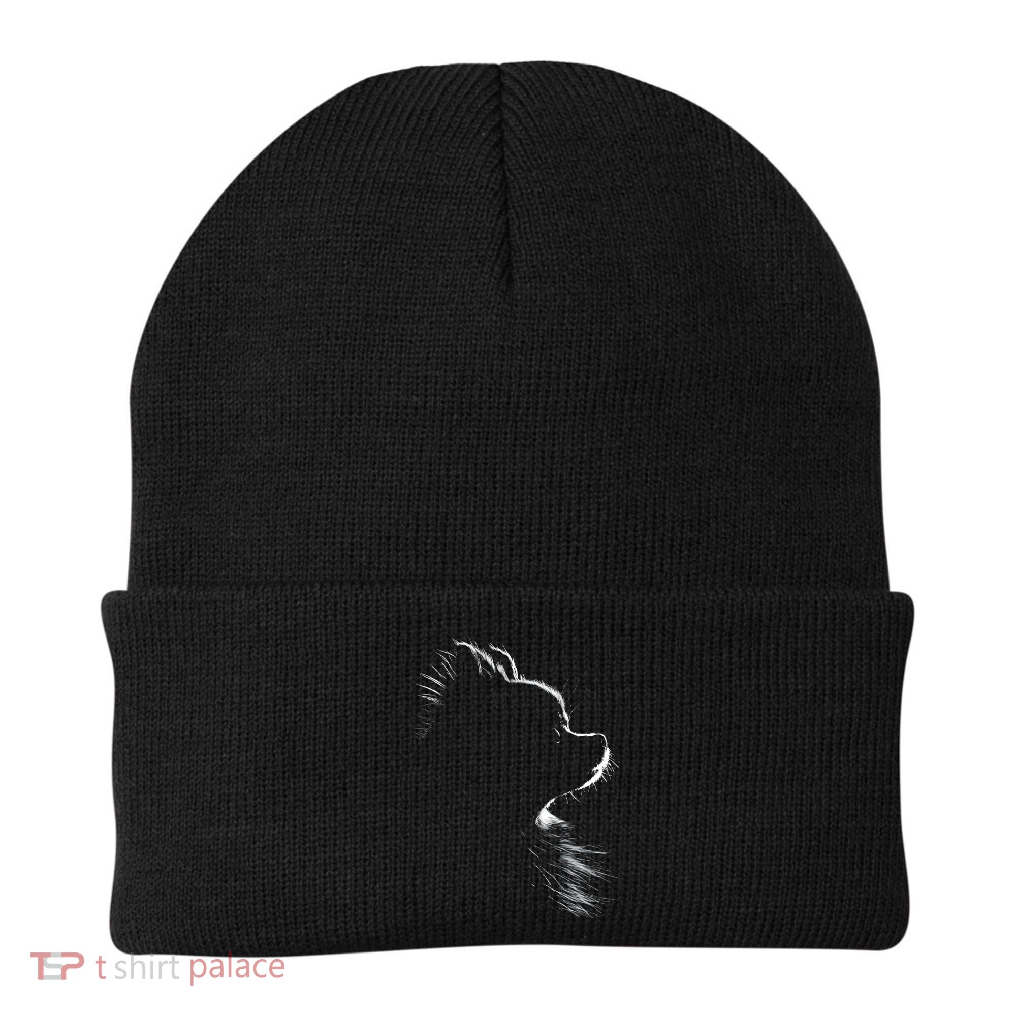 Retro Pomeranian Silhouette Beanie