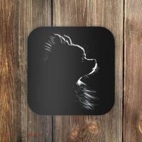 Retro Pomeranian Silhouette Coaster thumb 0