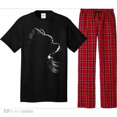 Retro Pomeranian Silhouette Pajama Set