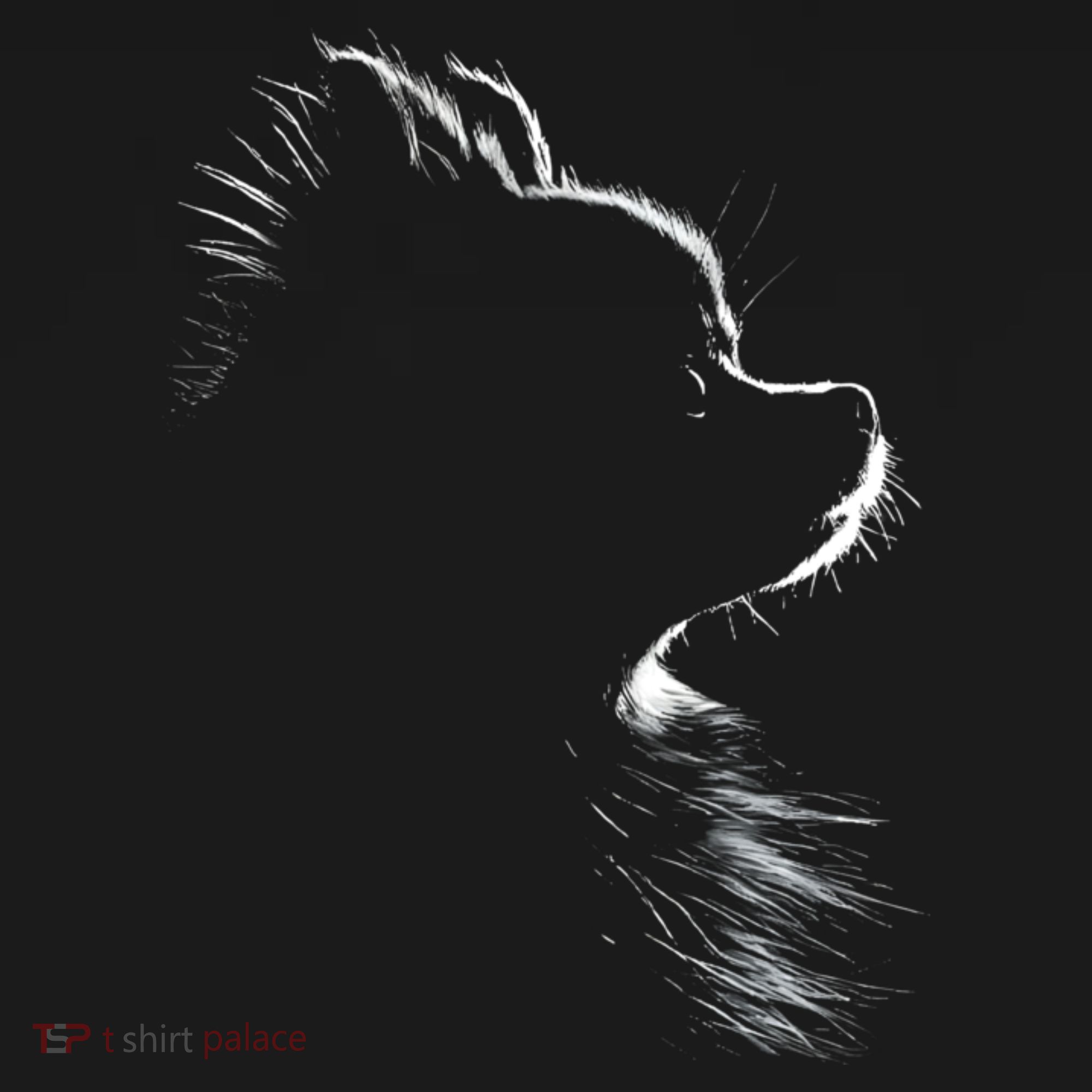 Retro Pomeranian Silhouette Polo
