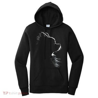 Retro Pomeranian Silhouette Women's Hoodie