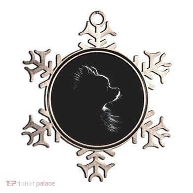 Retro Pomeranian Silhouette Ornament