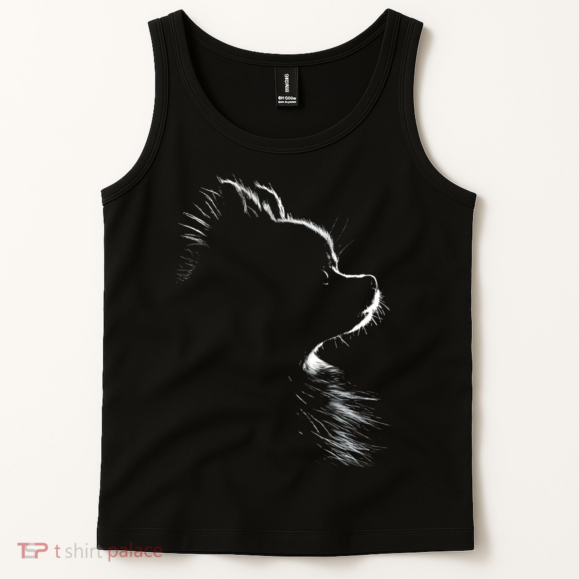 Retro Pomeranian Silhouette Tank Top