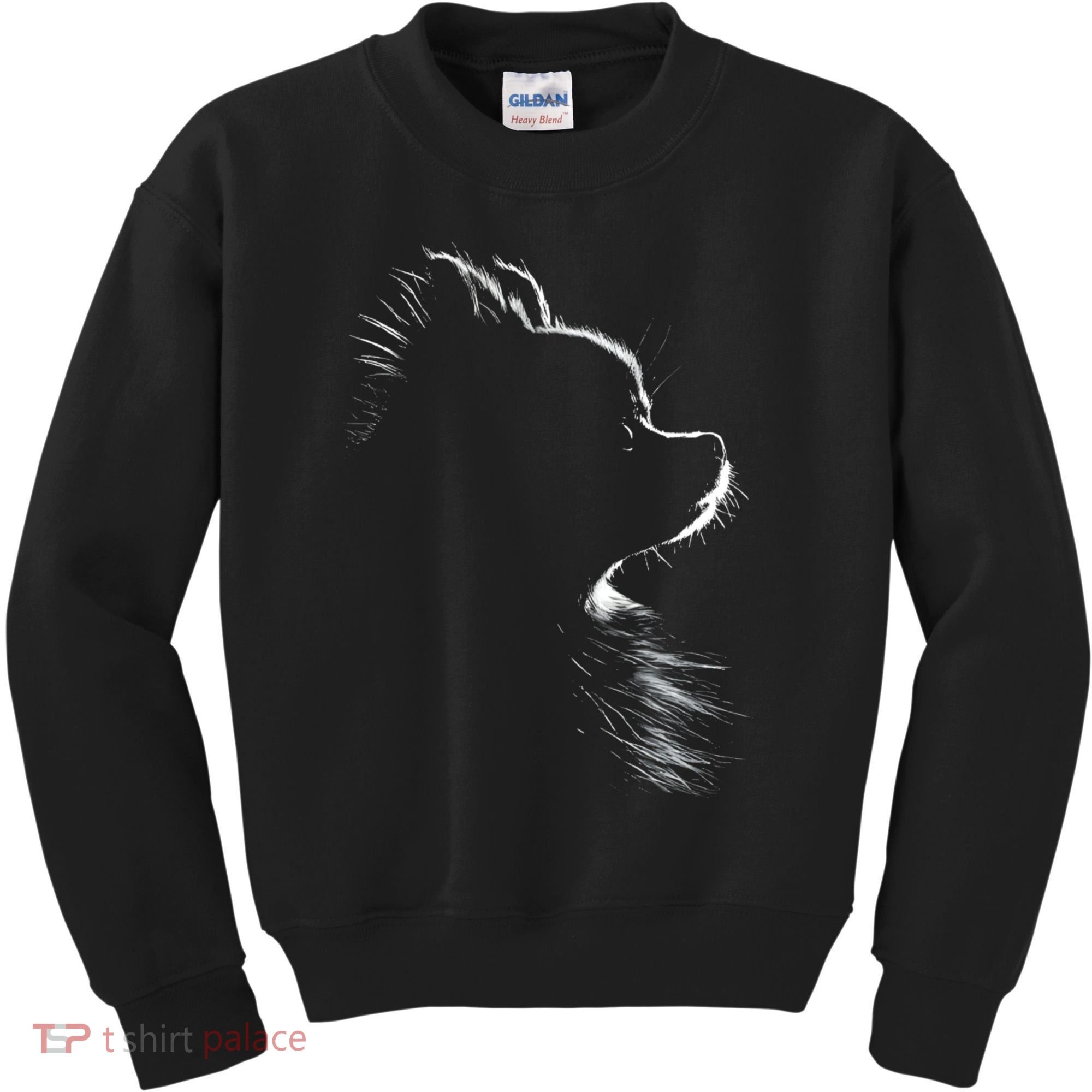 Retro Pomeranian Silhouette Kids Sweatshirt