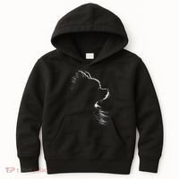 Retro Pomeranian Silhouette Kids Hoodie thumb 0
