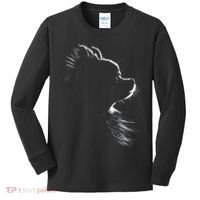 Retro Pomeranian Silhouette Kids Long Sleeve Shirt thumb 0