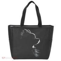 Retro Pomeranian Silhouette Tote Bag thumb 0