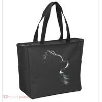 Retro Pomeranian Silhouette Tote Bag thumb 2