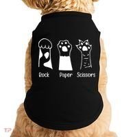 Rock Paper Scissors Funny Cat Paws Cute Kitten Lover Cats Doggie Tank thumb 0
