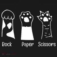 Rock Paper Scissors Funny Cat Paws Cute Kitten Lover Cats Women's Hoodie thumb 2