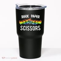 Rock Paper Scissors Lesbian Pride Rainbow Lgbt Tumbler thumb 0