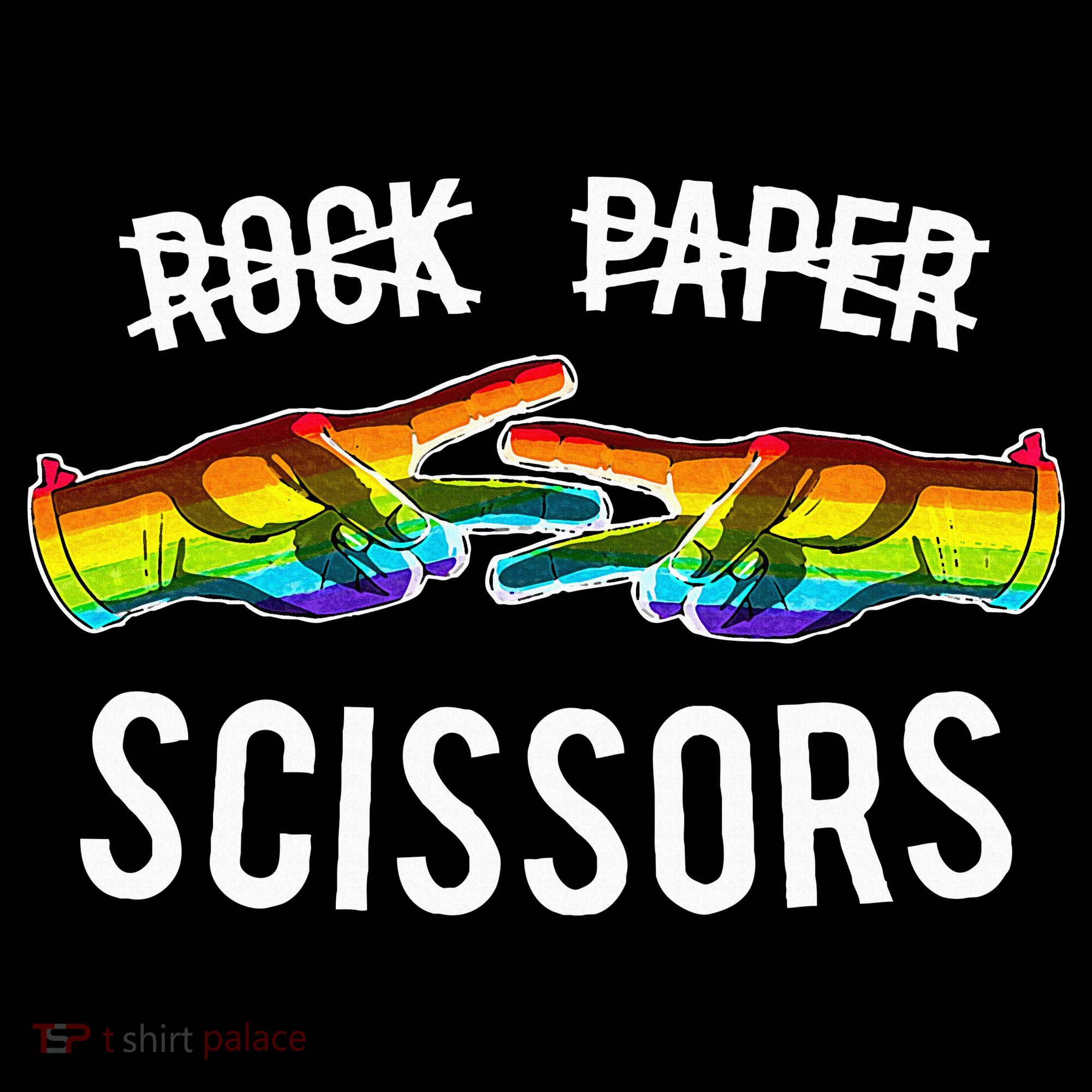 Rock Paper Scissors Lesbian Pride Rainbow Lgbt Mousepad
