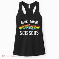 Rock Paper Scissors Lesbian Pride Rainbow Lgbt Women's Tank Top thumb 0