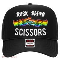 Rock Paper Scissors Lesbian Pride Rainbow Lgbt Hat thumb 0
