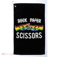 Rock Paper Scissors Lesbian Pride Rainbow Lgbt Golf Towel thumb 0
