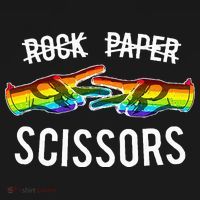 Rock Paper Scissors Lesbian Pride Rainbow Lgbt Women's Long Sleeve Shirt thumb 2