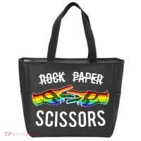 Rock Paper Scissors Lesbian Pride Rainbow Lgbt Tote Bag thumb 0
