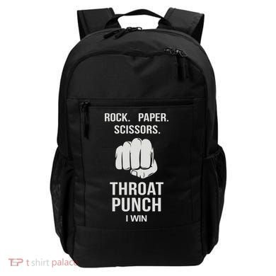 ROCK PAPER SCISSORS THROAT PUNCH Backpack