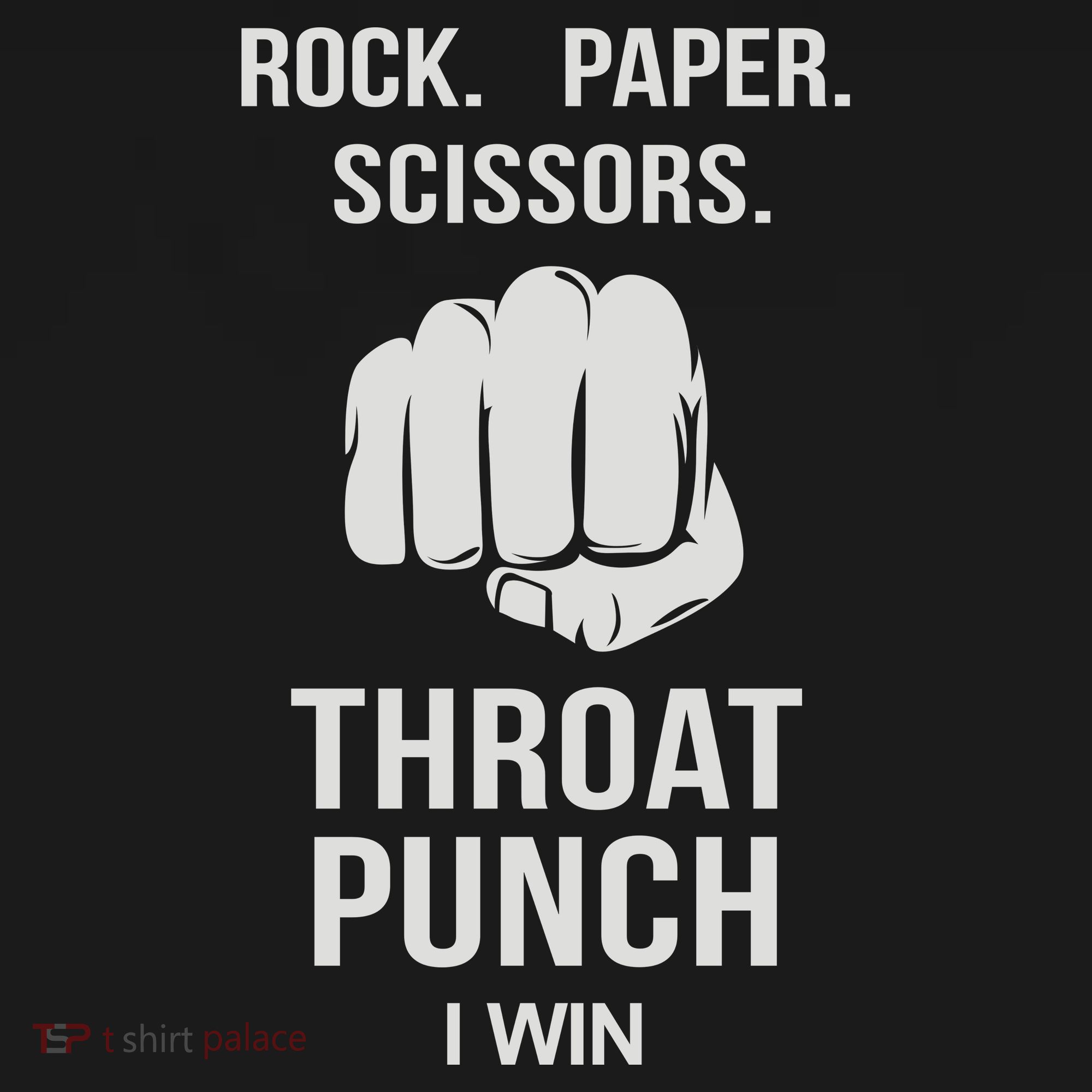 ROCK PAPER SCISSORS THROAT PUNCH Backpack
