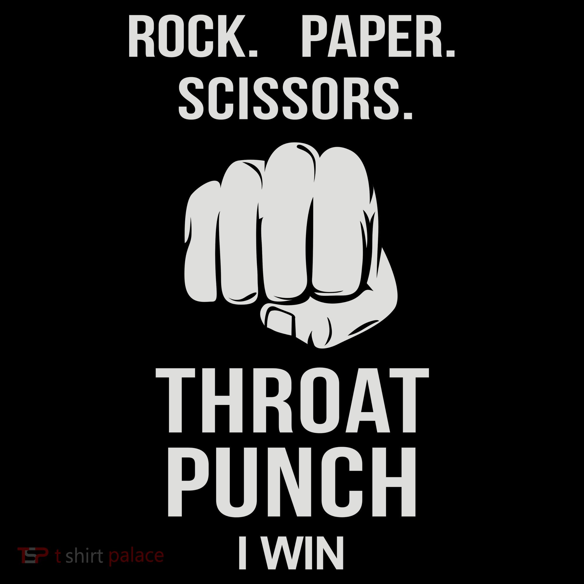 ROCK PAPER SCISSORS THROAT PUNCH Coffee Mug