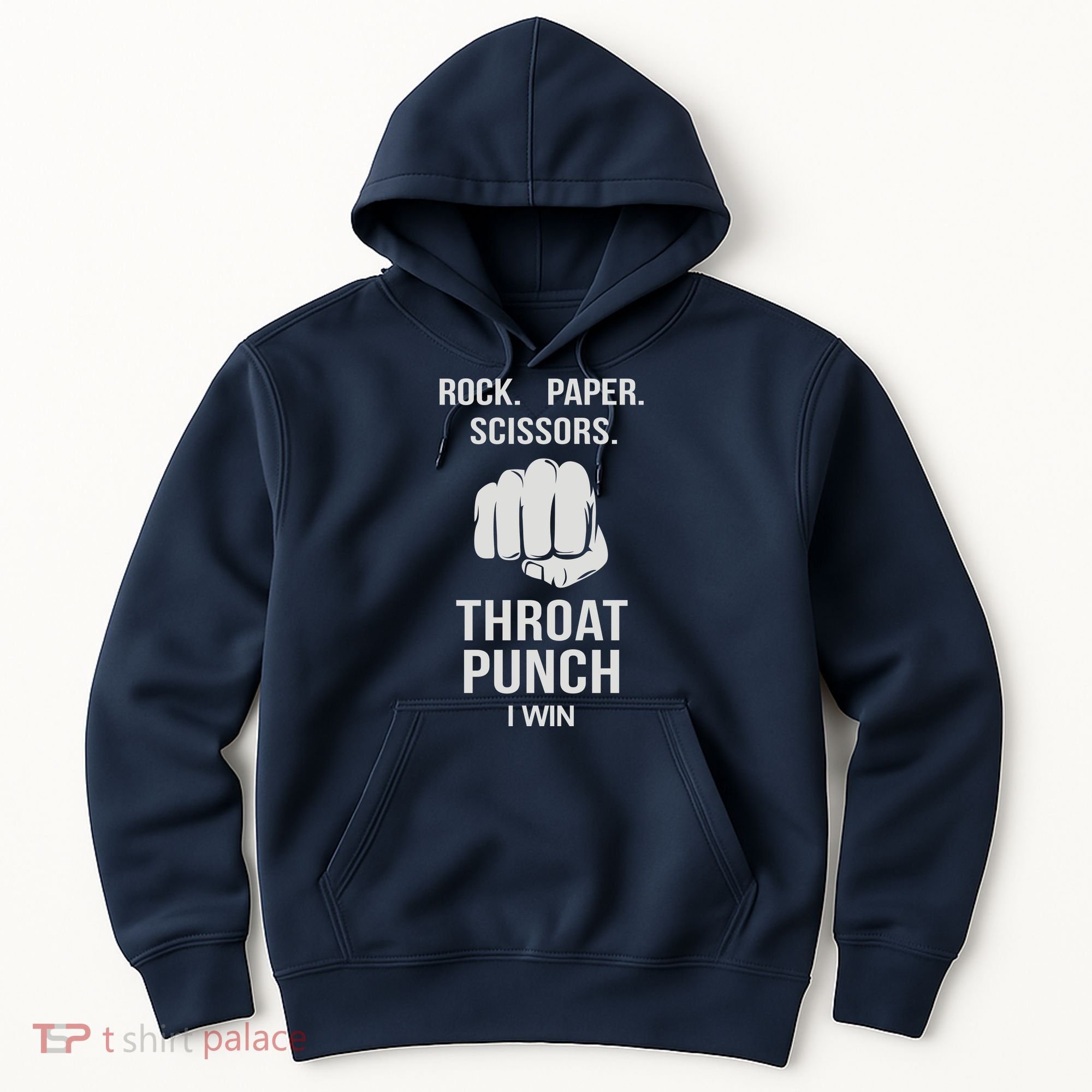 ROCK PAPER SCISSORS THROAT PUNCH Hoodie