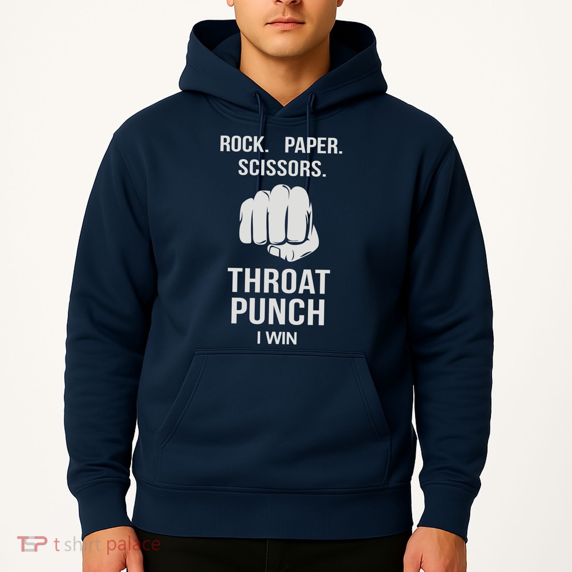 ROCK PAPER SCISSORS THROAT PUNCH Hoodie