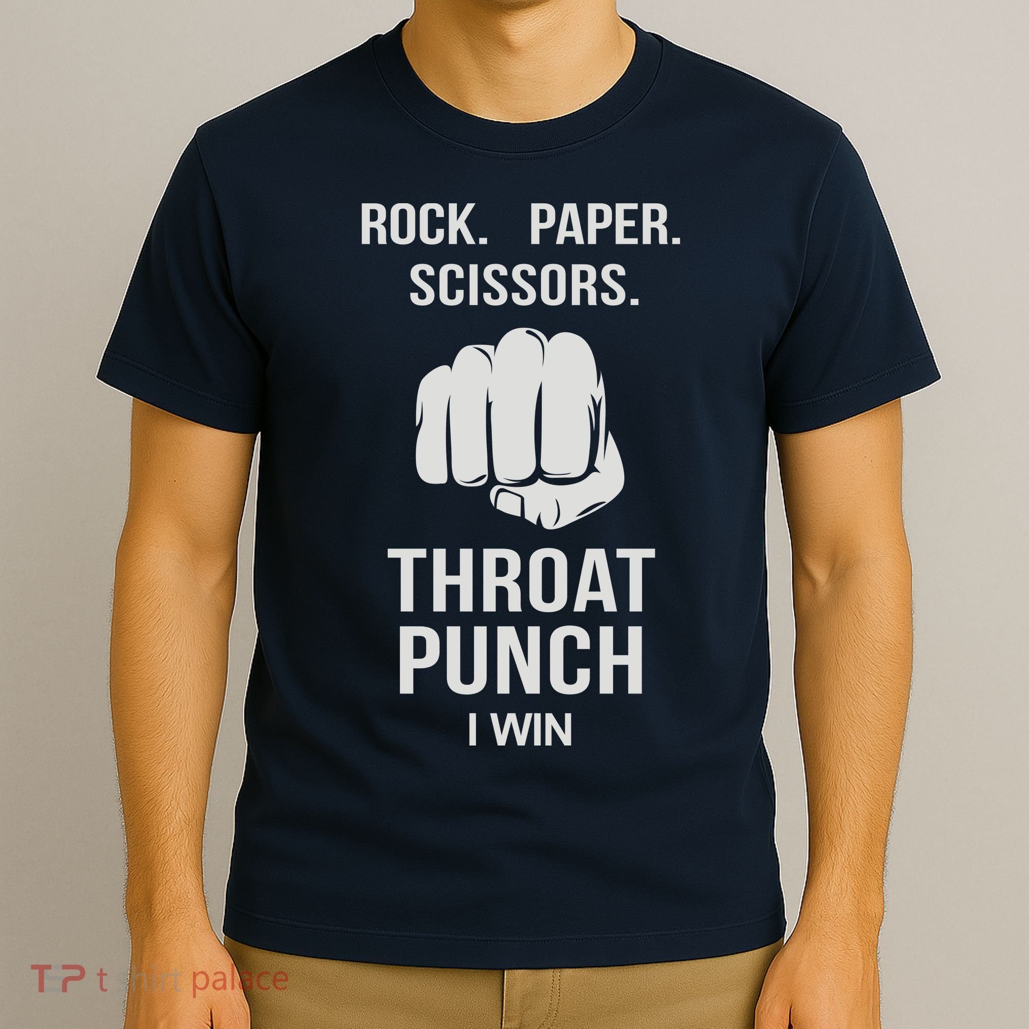 ROCK PAPER SCISSORS THROAT PUNCH T-Shirt