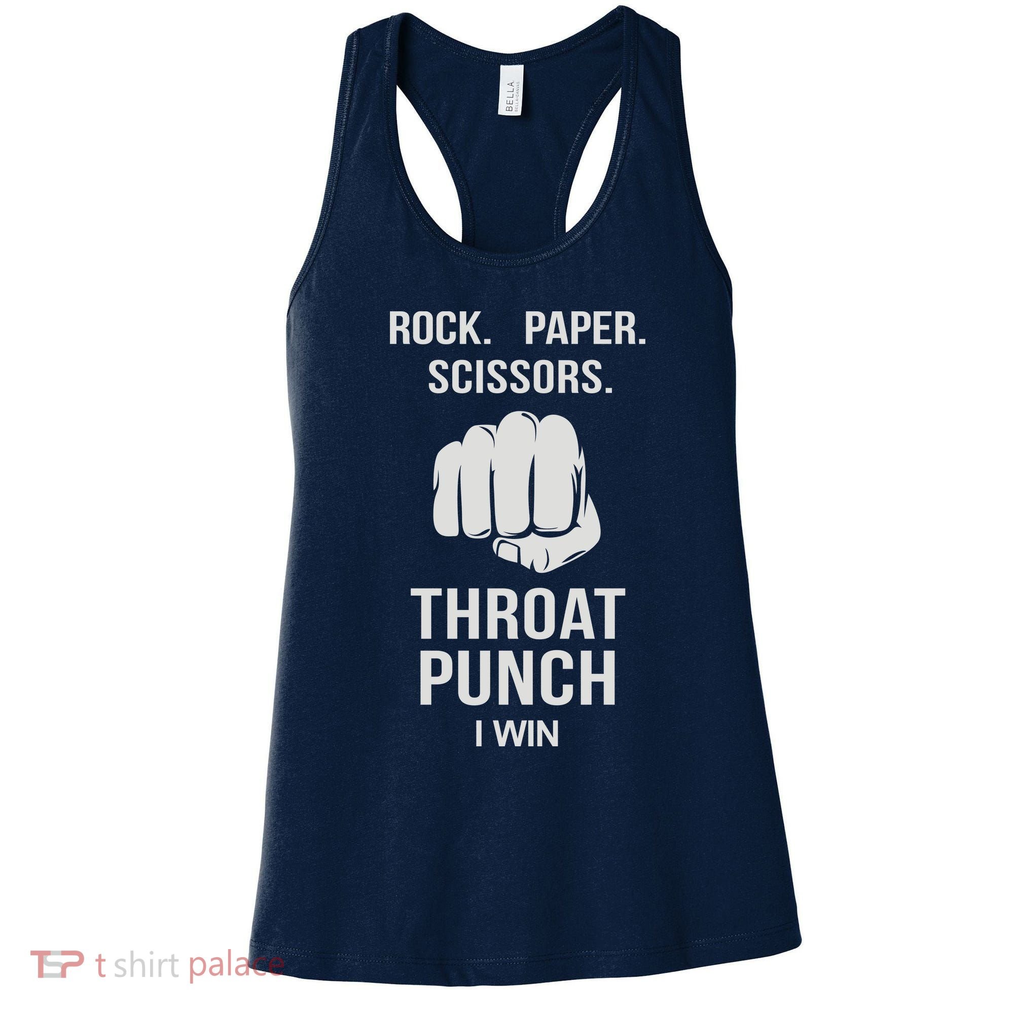 ROCK PAPER SCISSORS THROAT PUNCH Women's Tank Top